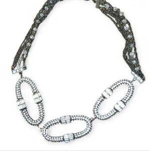 Badgley Mischka Limited Edition Silver and Black Necklace